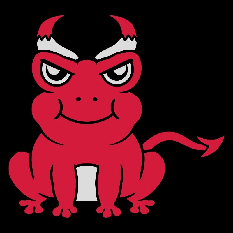 Démon Diable Cornes Grenouille