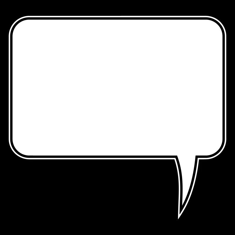 Speech bubble rectangle design