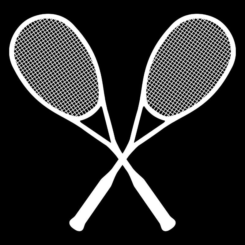 Raquette de squash Logo Croix Blanc