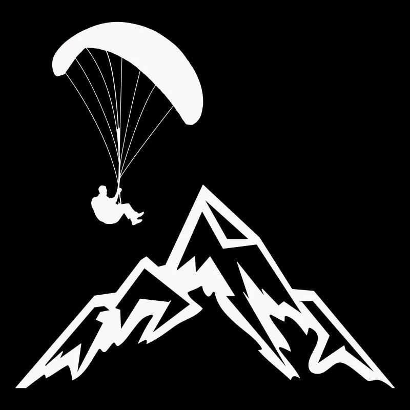 Gleitschirmflieger Fallschirmspringer