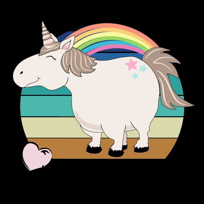 Retro Vintage Einhorn mit Spruch: Shine
