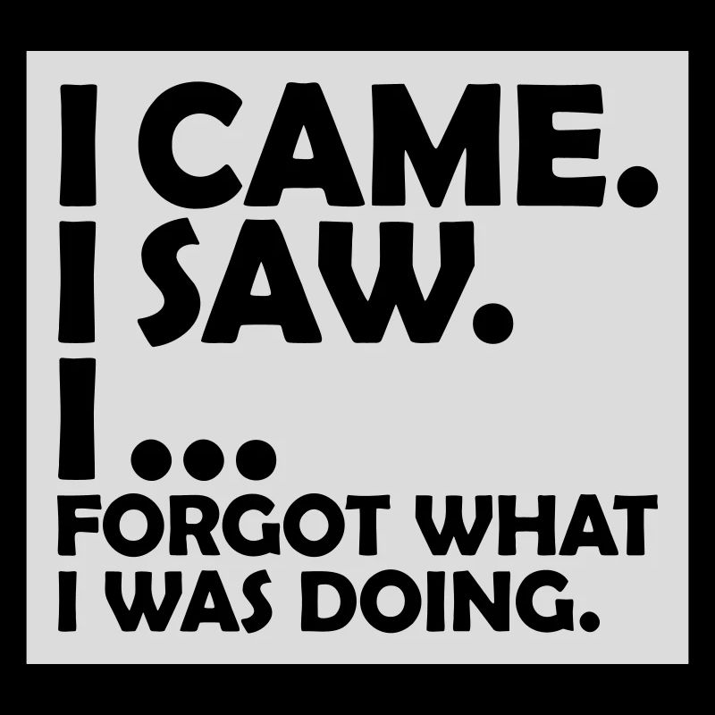 I came saw forget