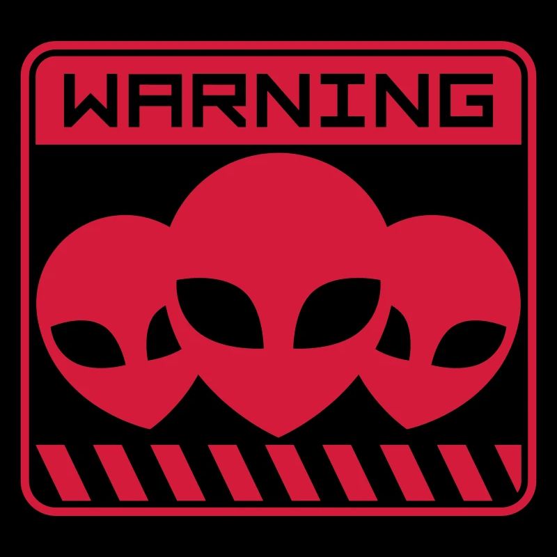 Shield Warning Alien Design