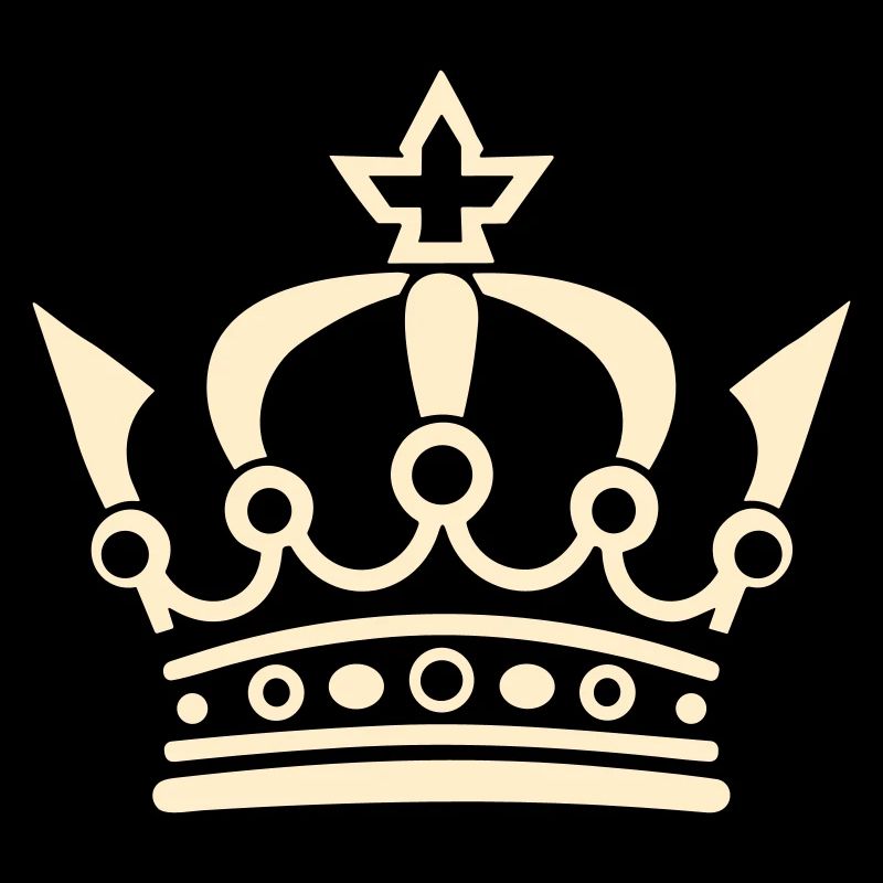 Couronne de monarque majestueuse