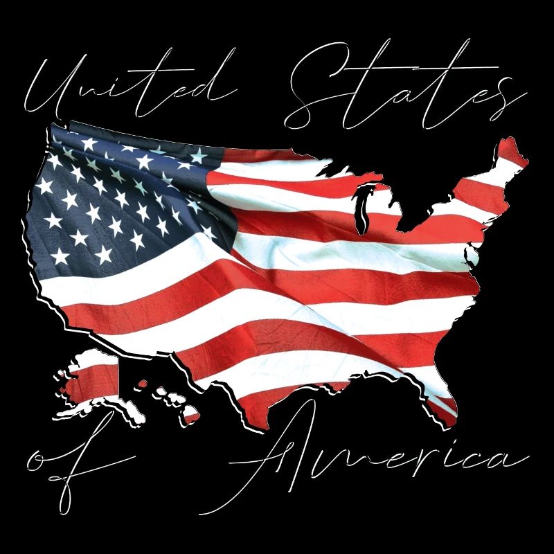 USA | echte Flagge | Flag Map Script