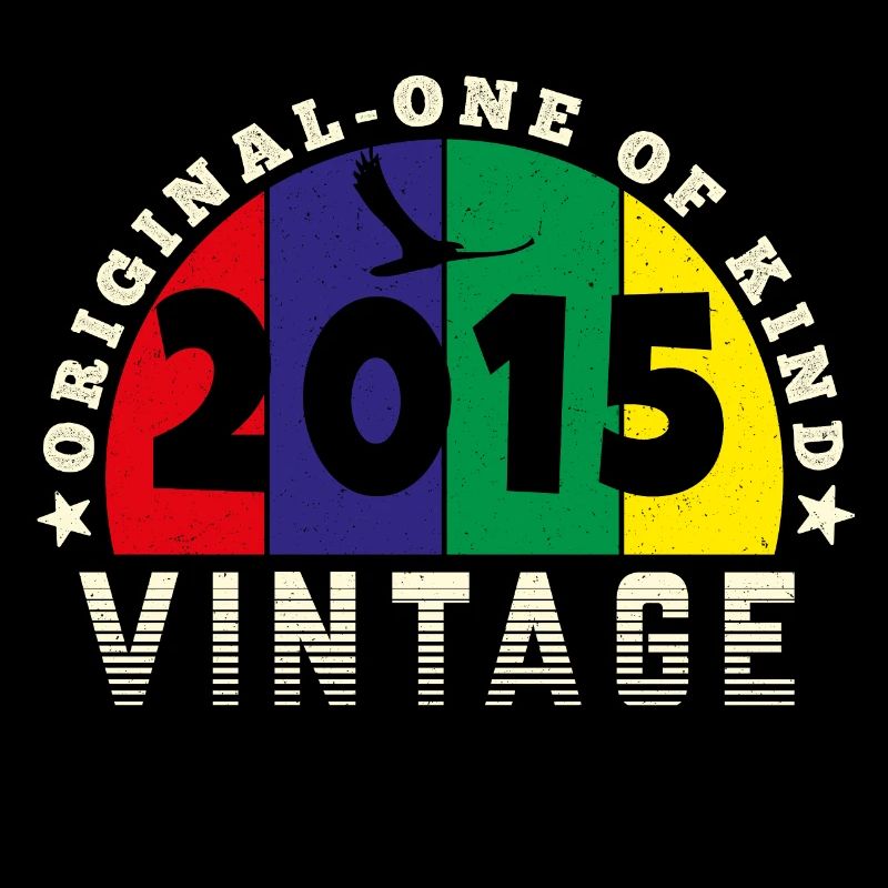 Vintage 2015 Retro - Bursdag