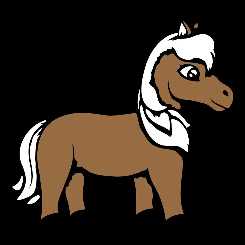 Pferd Süß Pony Fohlen Pferdemädchen Niedlich Comic