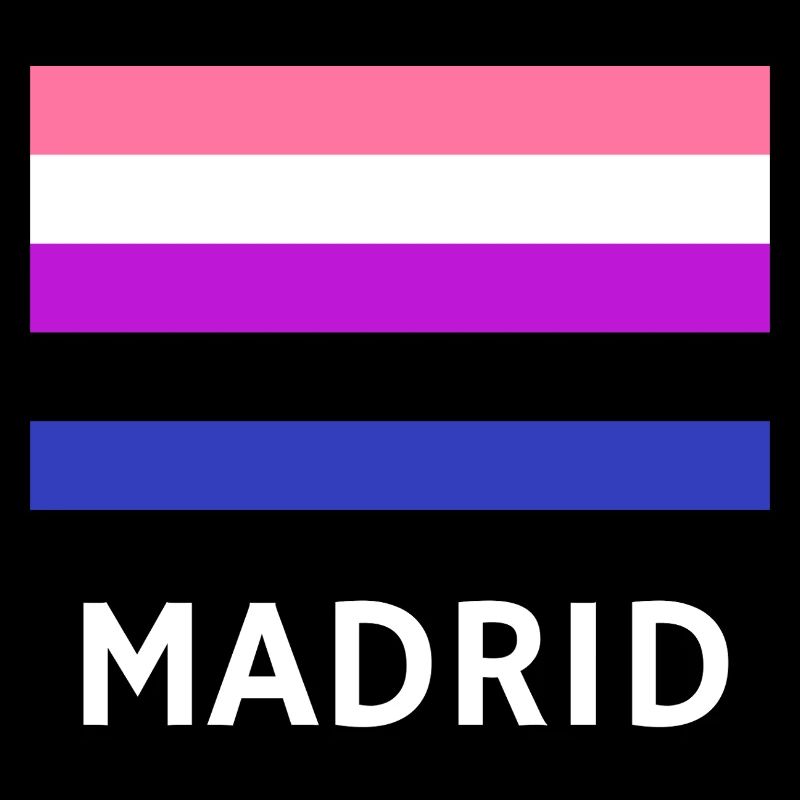 Genderfluid Pride Drapeau Madrid