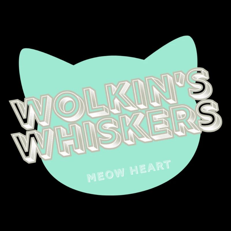 Wolkin’s Whiskers - Un logo de chat