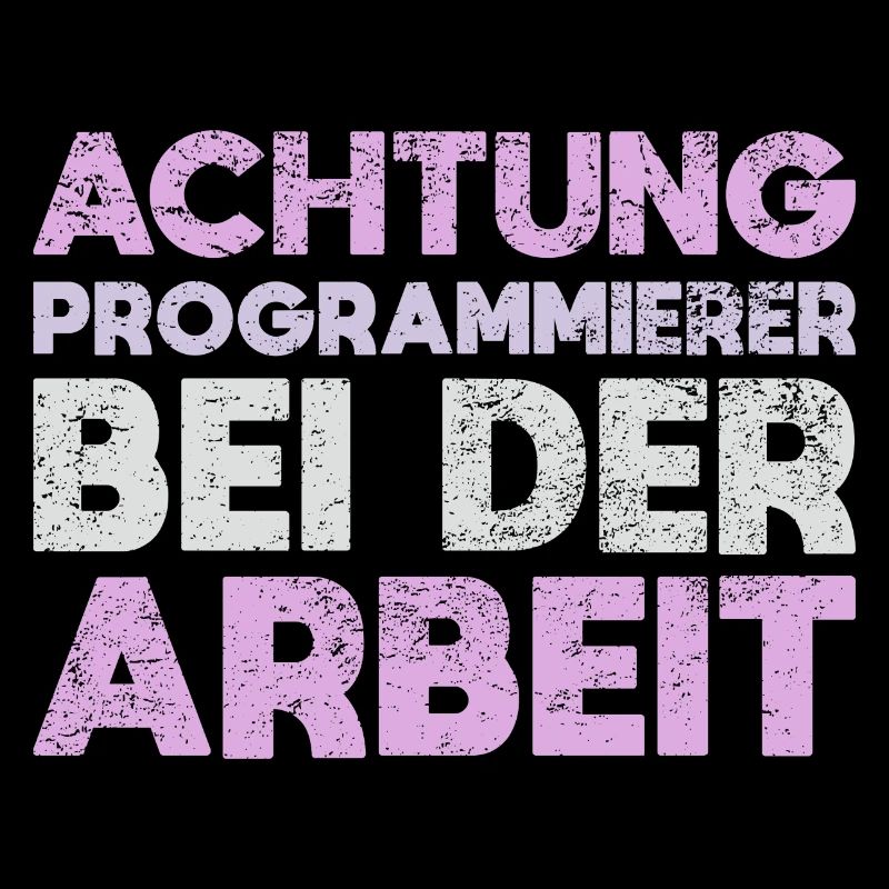Achtung: Programmierer Bei Der Arbeit