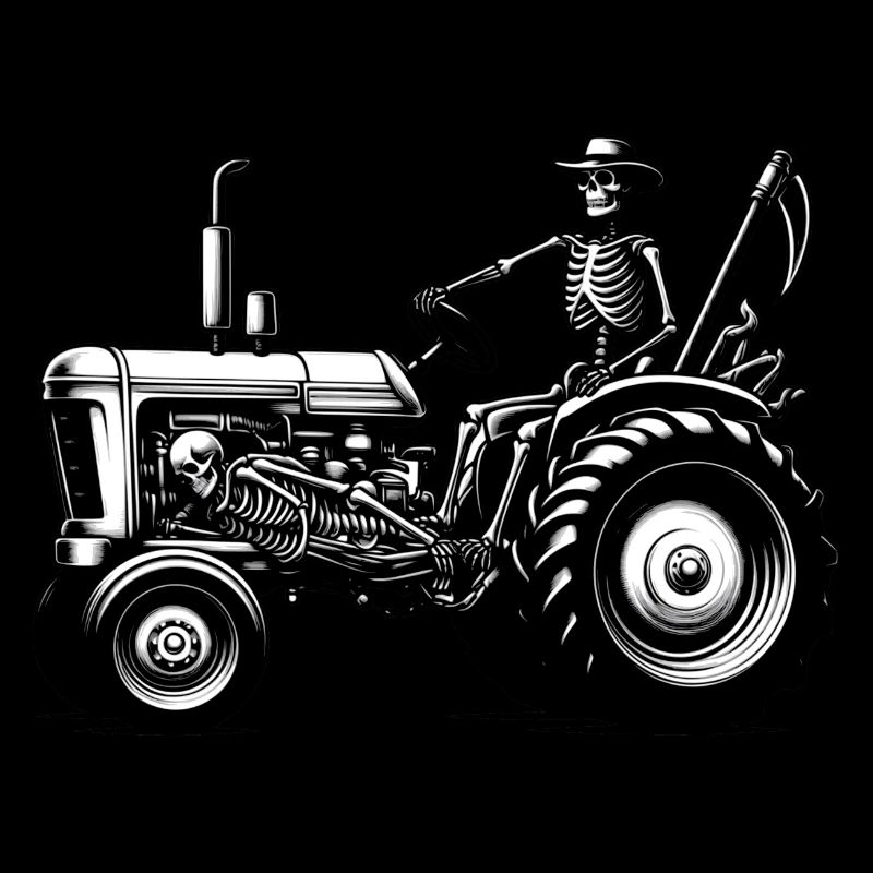 Landwirt auf einem Traktor