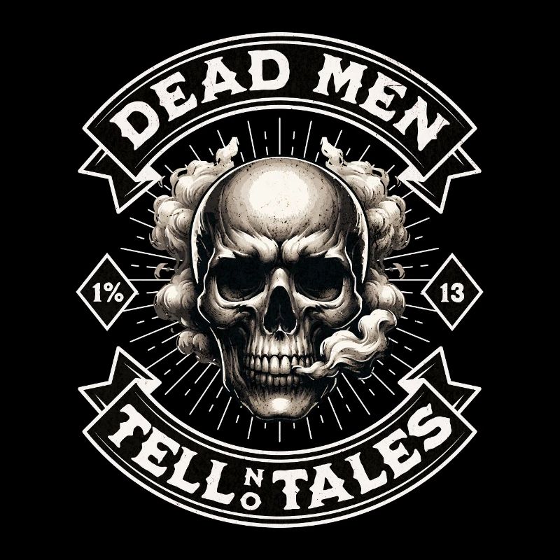 Biker Skull Motorcycle Club Patch