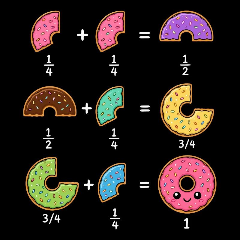Donut Fractions Math Learning with Humor