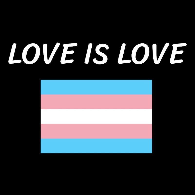 Trans-Flagge Liebe ist Liebe