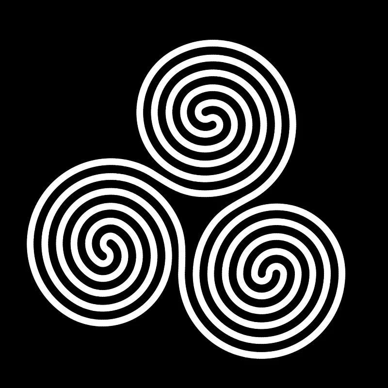 Triskelion blanc