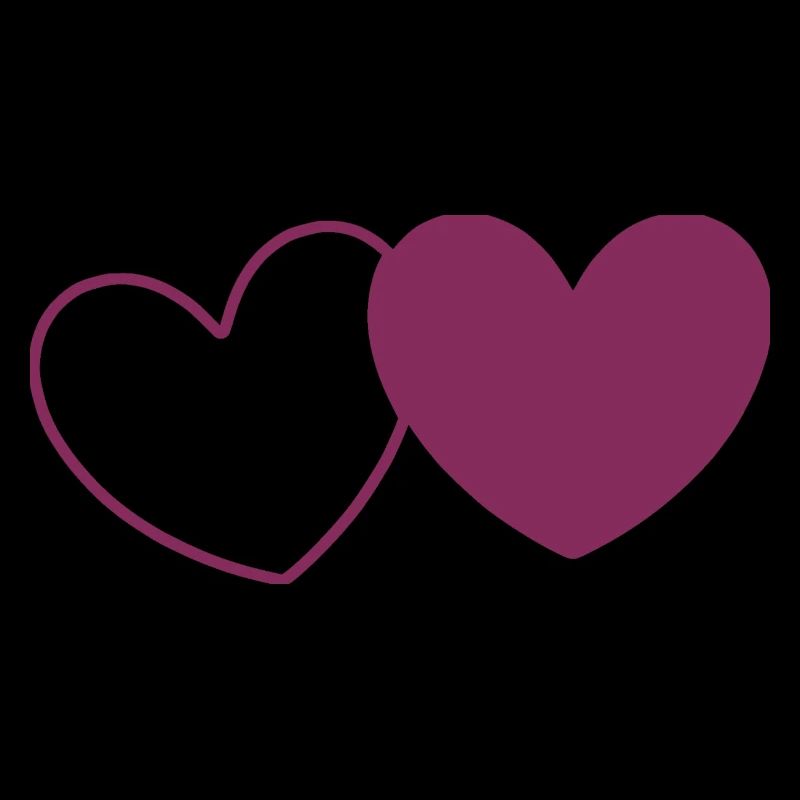 Saint Valentin Coeur Violet