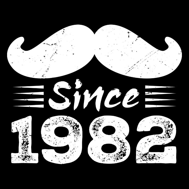 Cadeau 42e Anniversaire - Vintage 1982 Moustache