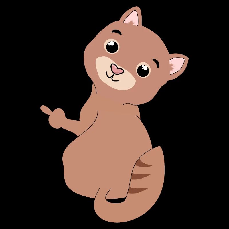 Katze Mittelfinger