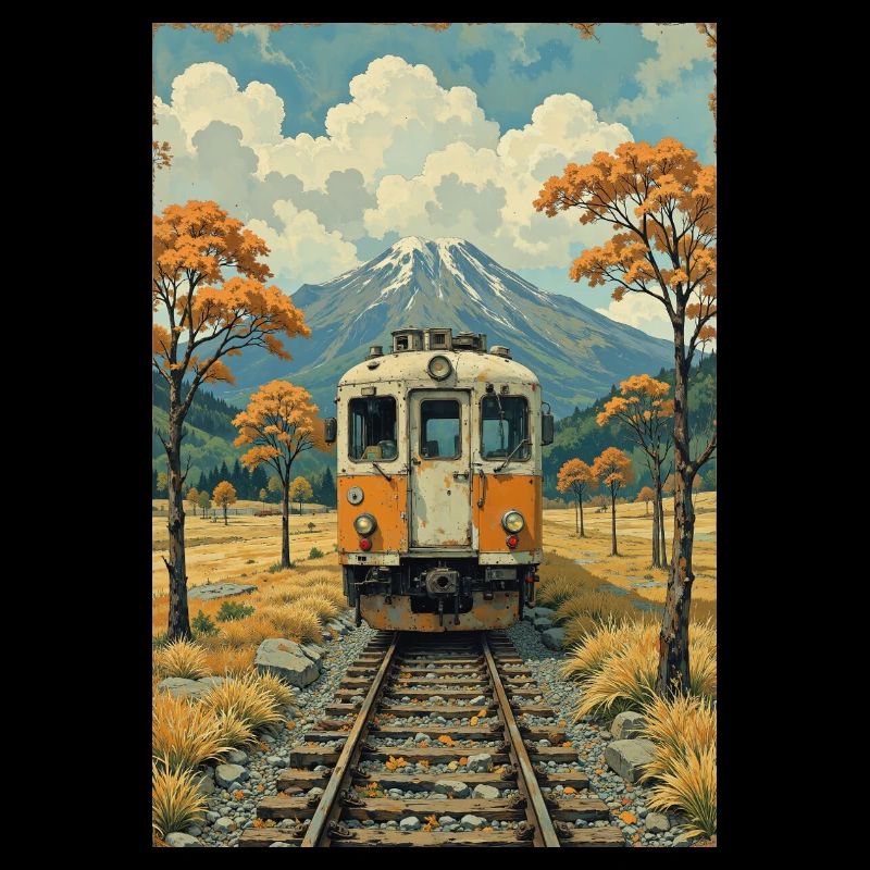 Image de train rétro