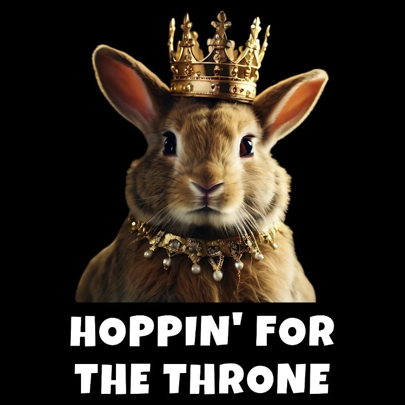 Hoppin' for the Throne rabbit lover