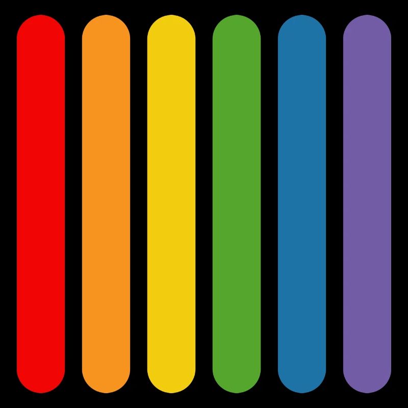 Regenbogen Staebchen