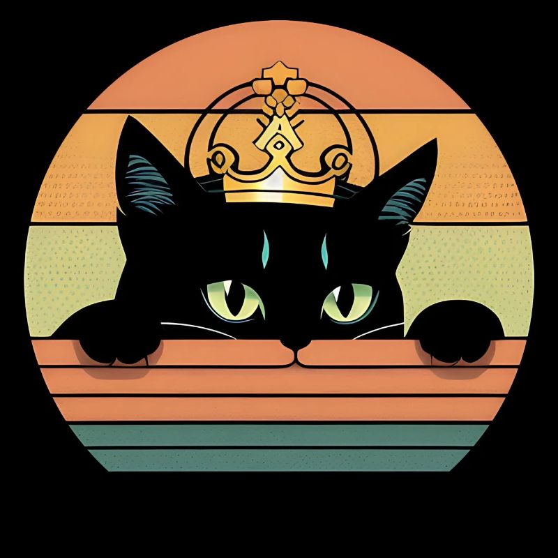 Chat avec couronne
