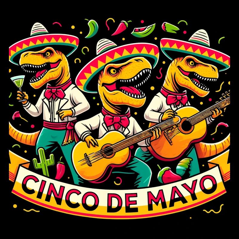 Cinco de Mayo Dinosaurier