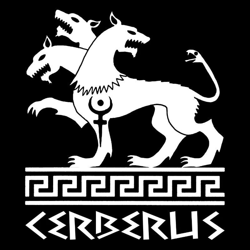 Chien Cerbère blanc