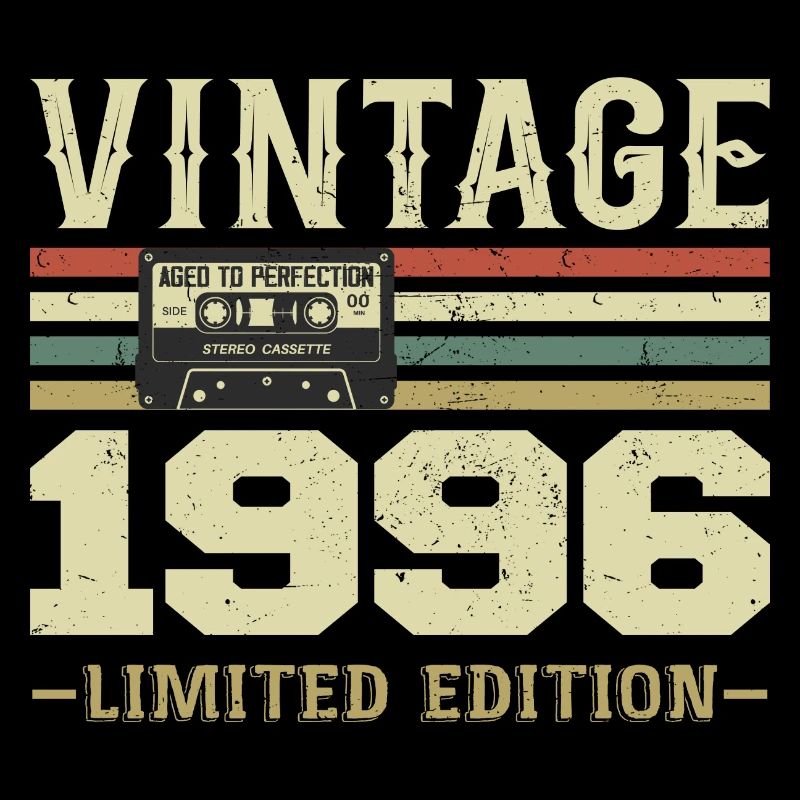 Vintage 1996 Retro 1996 Birthday Gift