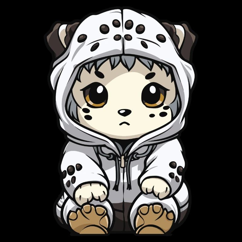 Snow leopard winter leopard comic