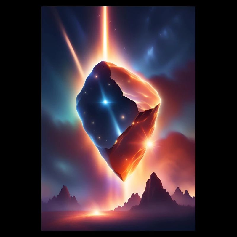 Awesome meteor falling down