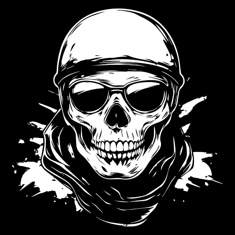 Biker Totenkopf Motorrad Geschenk
