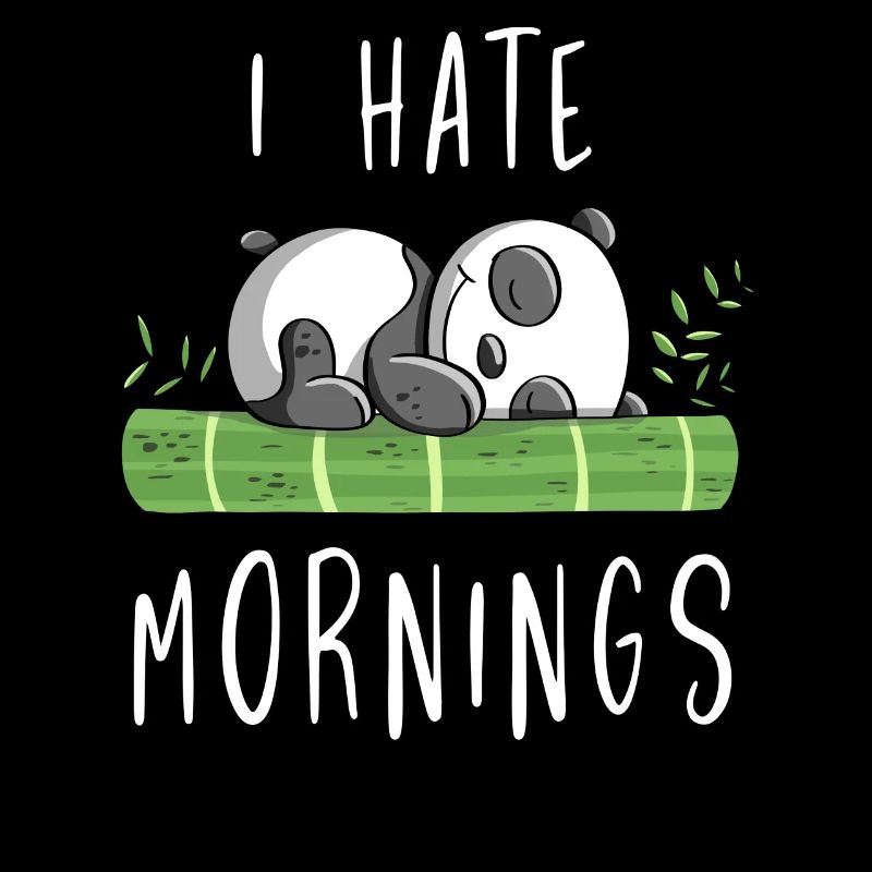 I Hate Mornings - Bamboo Panda Bear - Comic