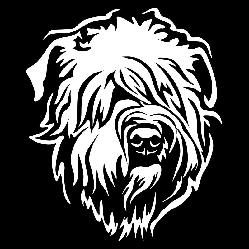 Wheaten Terrier Kopf "Black Edition"
