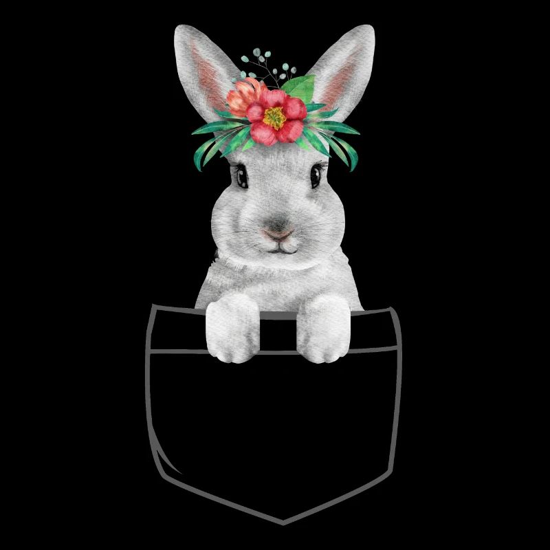 Lapin Lapin Lapin Pâques Lapin Fleurs Lapin Mama