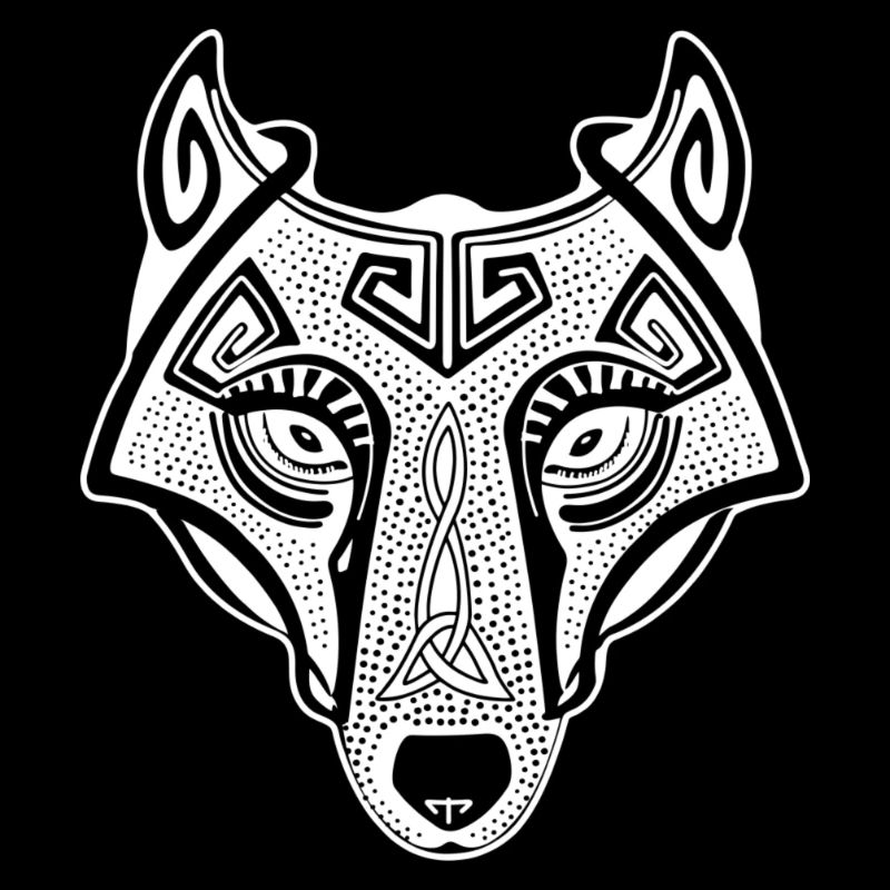Loup viking Fenrir valhalla blanc