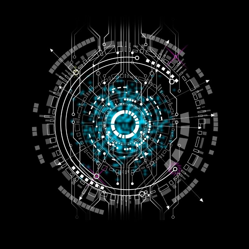 ordinateur Espace cpu pc Nerd Circuit imprimé Board Warp geek ai ki