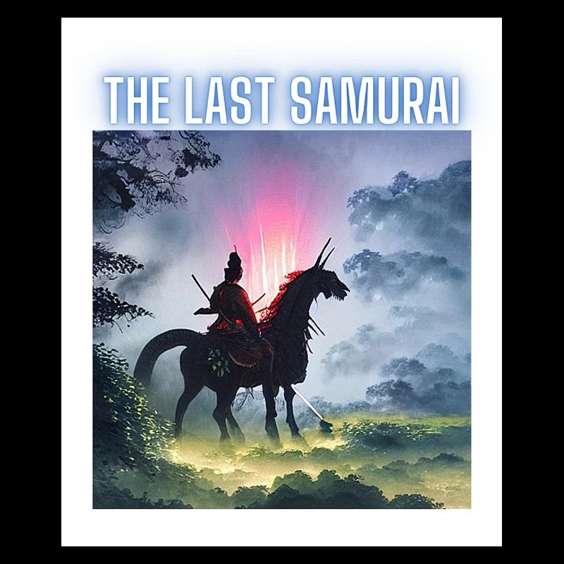 Der letzte Samurai The Last Samurai riding a horse