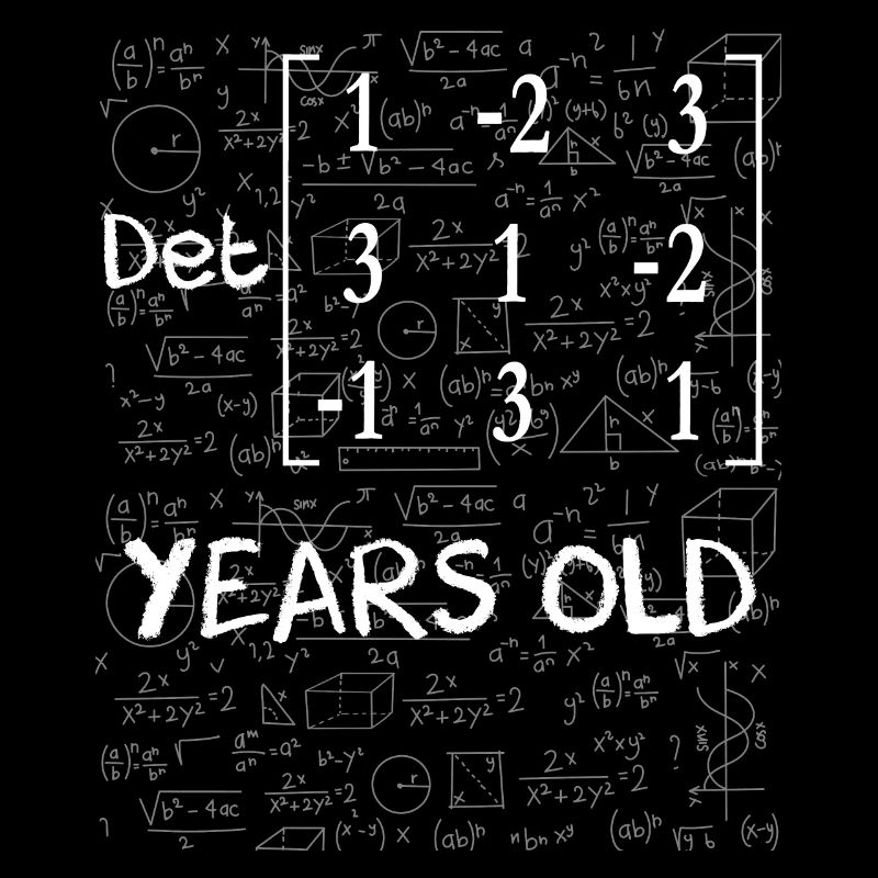 39th birthday 39 years matrix determinant