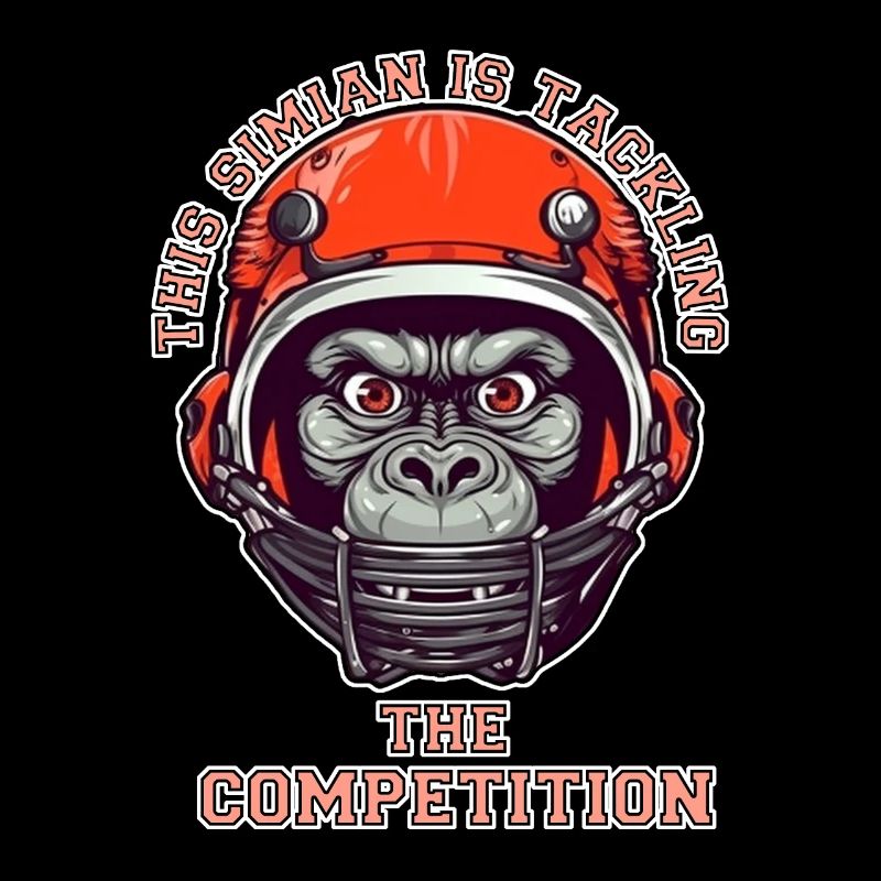 self-confident monkey accepts the challenge