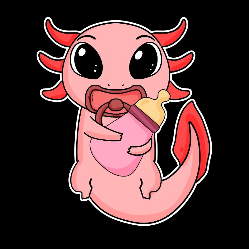Motif d’axolotl bébé