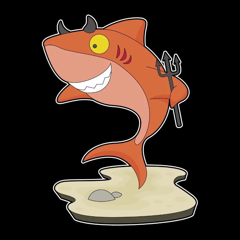 Shark Halloween Devil
