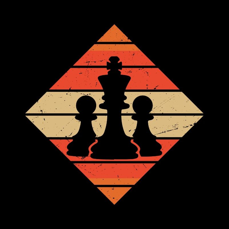 Échecs rétro vintage