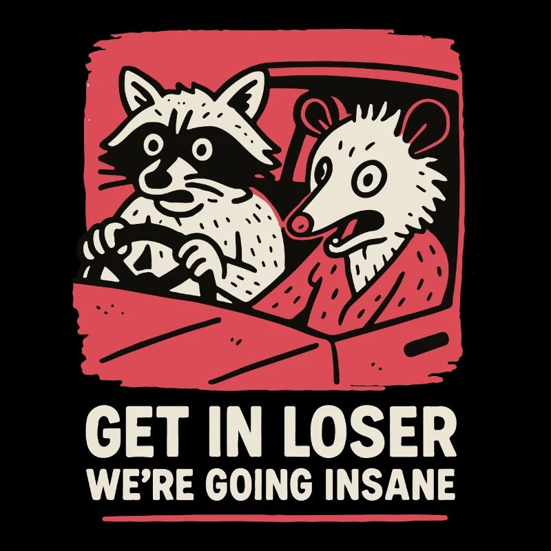 Get In Loser We're Going Insane Meme Humor