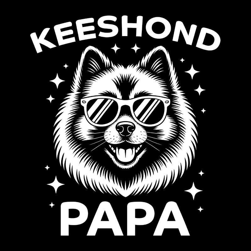 Keeshond Saying Dad Funny Keeshond Gift