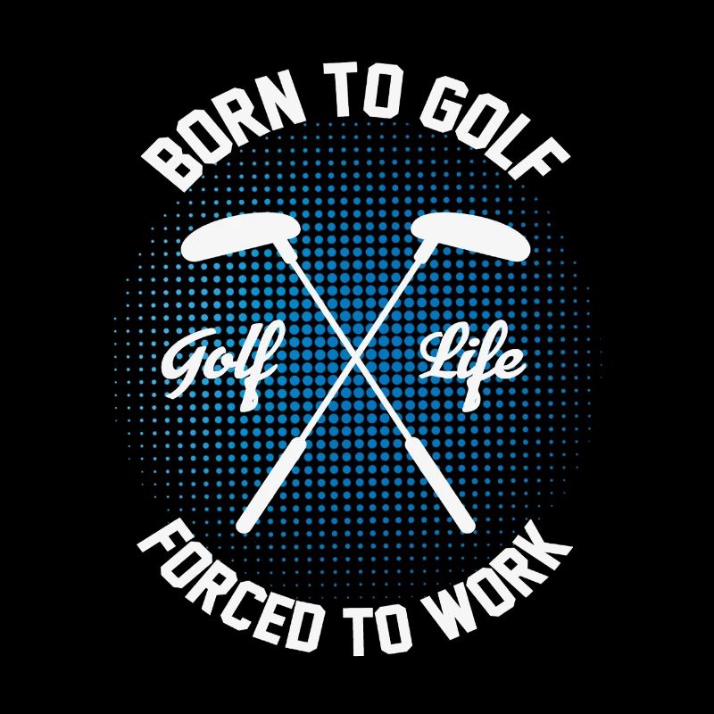 Klasse Golf Spieler Freizeit Golfschläger Design