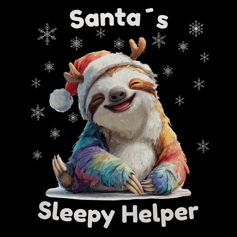 Santa's Sleepy Helper – Christmas Sloth