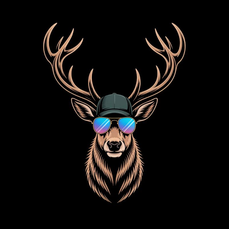 Cool deer with antlers
