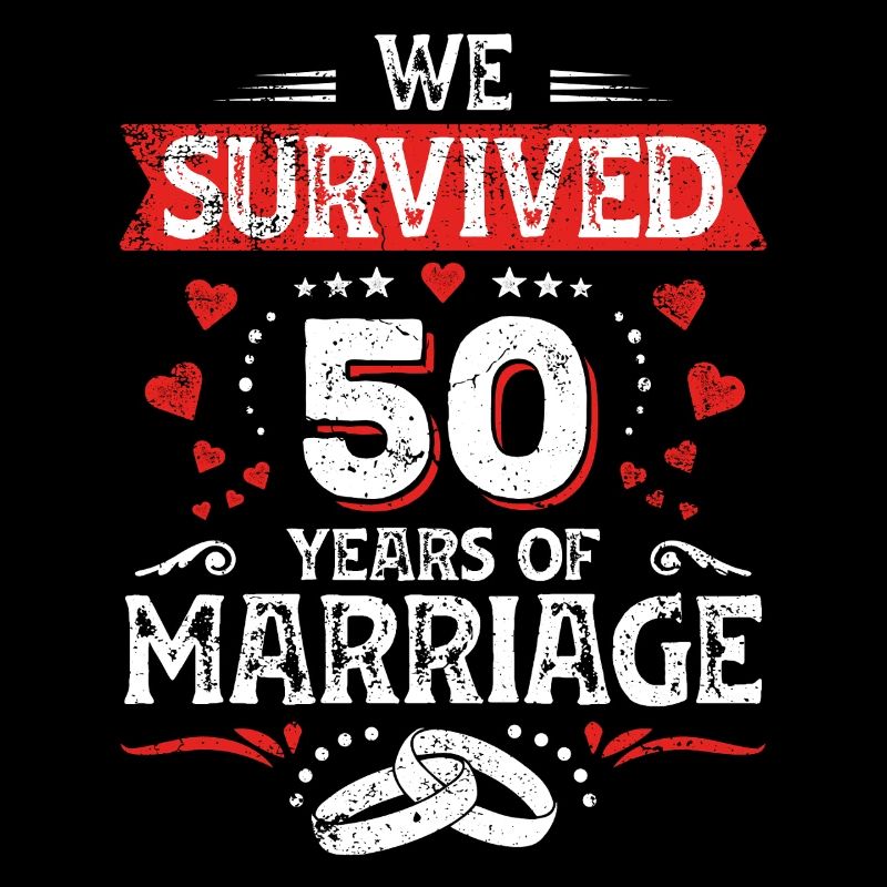 50 Hochzeit Jahrestag Ehemann Ehefrau Ehe