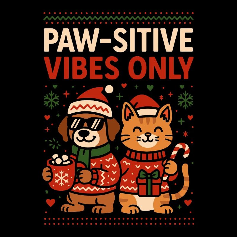 Vibrations pata-pata-sitive Seul chien de Noël Chat